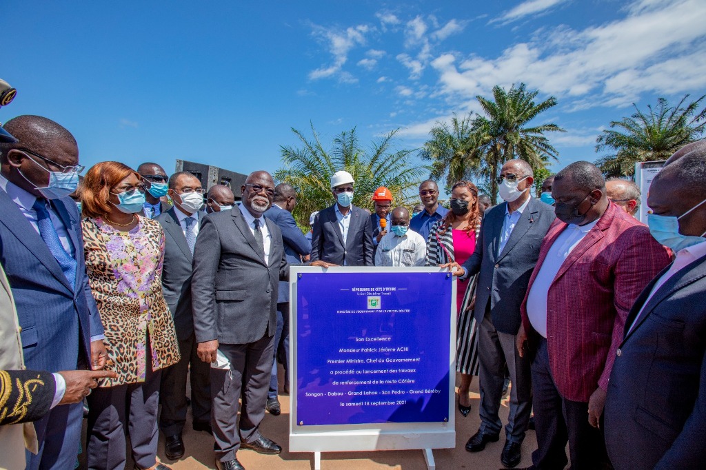 C Te D Ivoire Lancement Des Travaux De La Route C Ti Re Pour Un Co T