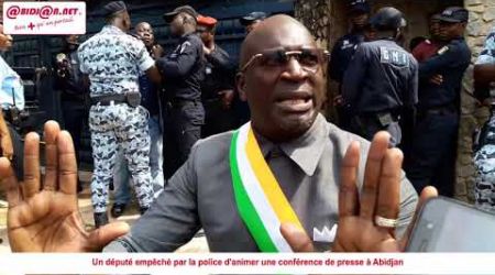 Un député empêché par la police d'animer une conférence de presse à Abidjan