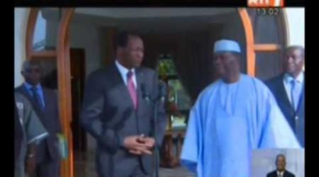 Visite du président burkinabé Blaise Compaoré en Côte d'Ivoire