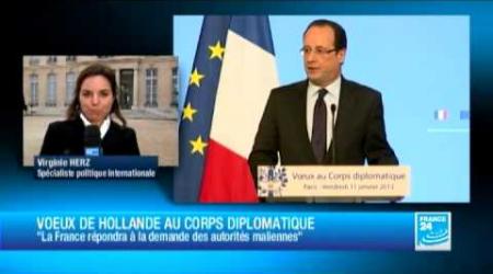 La France prête à "arrêter l'offensive" des islamistes, affirme François Hollande