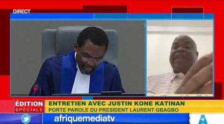 ENTRETIEN AVEC JUSTIN KONE KATINAN PORTE PAROLE DE LAURENT GBAGBO SUR AFRIQUE MEDIA