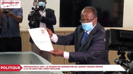 Présidentielle 2020 : le dossier de candidature de Laurent Gbagbo déposé à la CEI