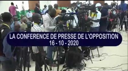 Conférence de presse de l'opposition